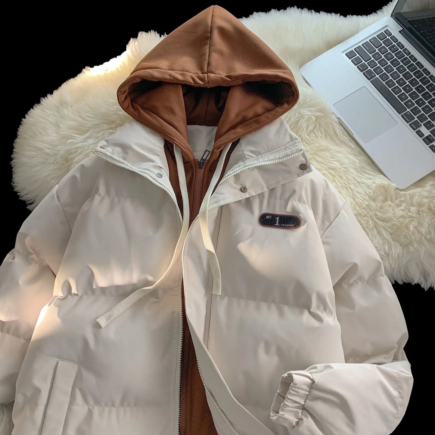 Vinterrock unisex med huva