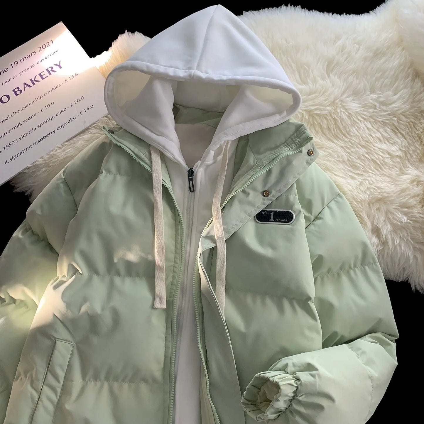Vinterrock unisex med huva