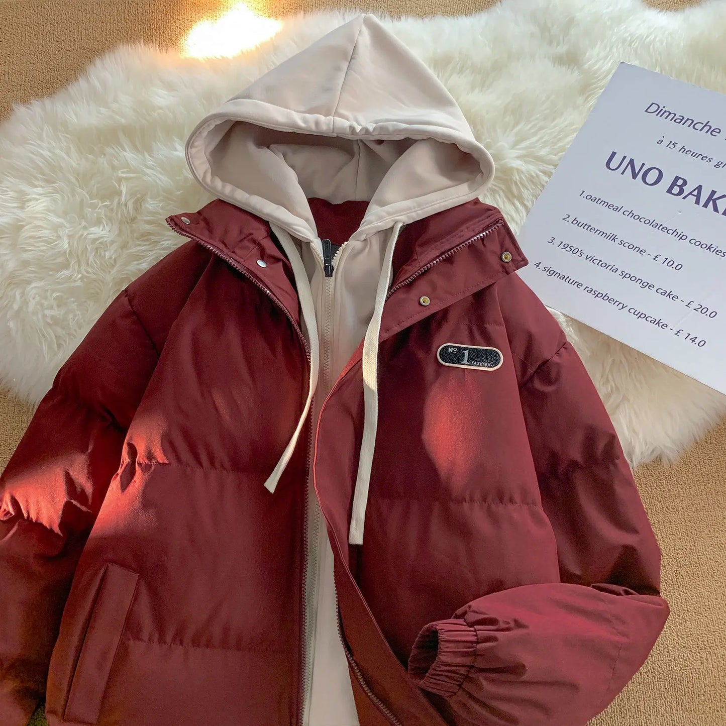 Vinterrock unisex med huva