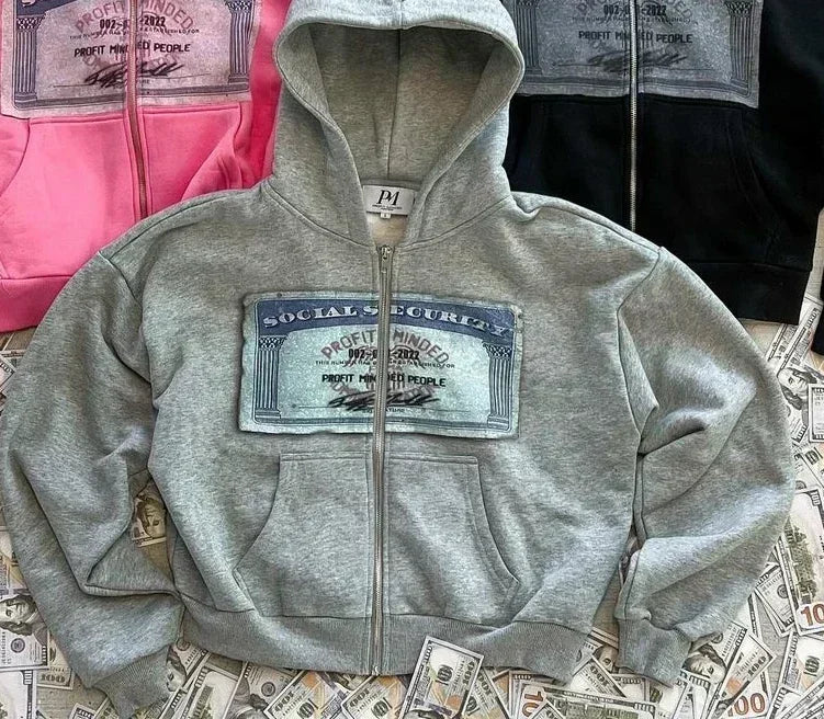 Y2K Retro Hoodie för herrar och damer