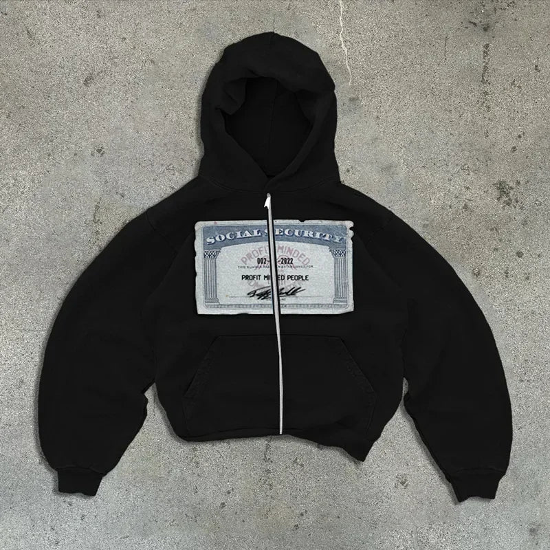 Y2K Retro Hoodie för herrar och damer