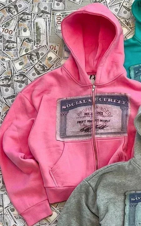 Y2K Retro Hoodie för herrar och damer