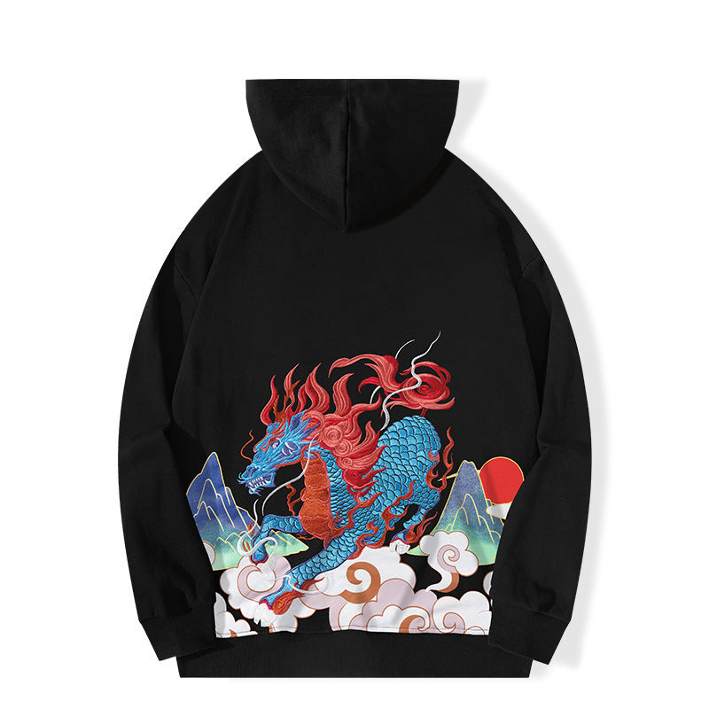 Unisex-hoodie med draktryck