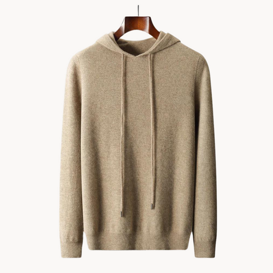 Warmood | merino stickad huvtröja