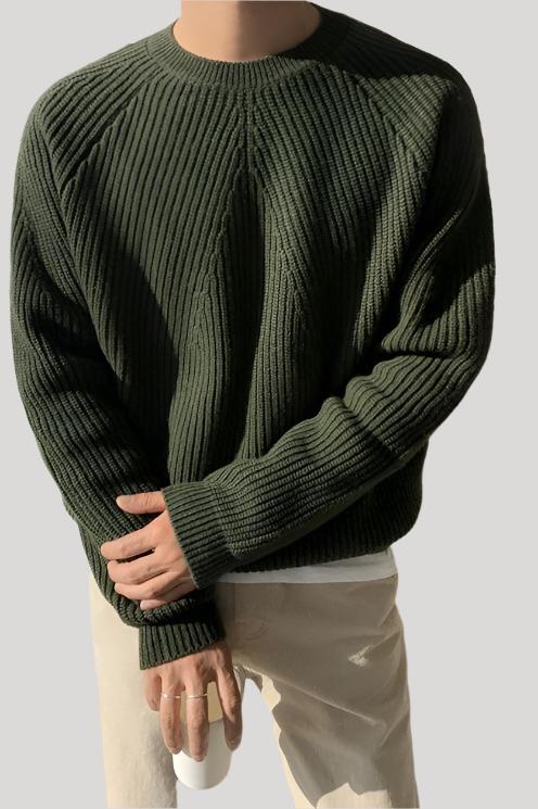Cillian | Elegant ribbad tröja för män