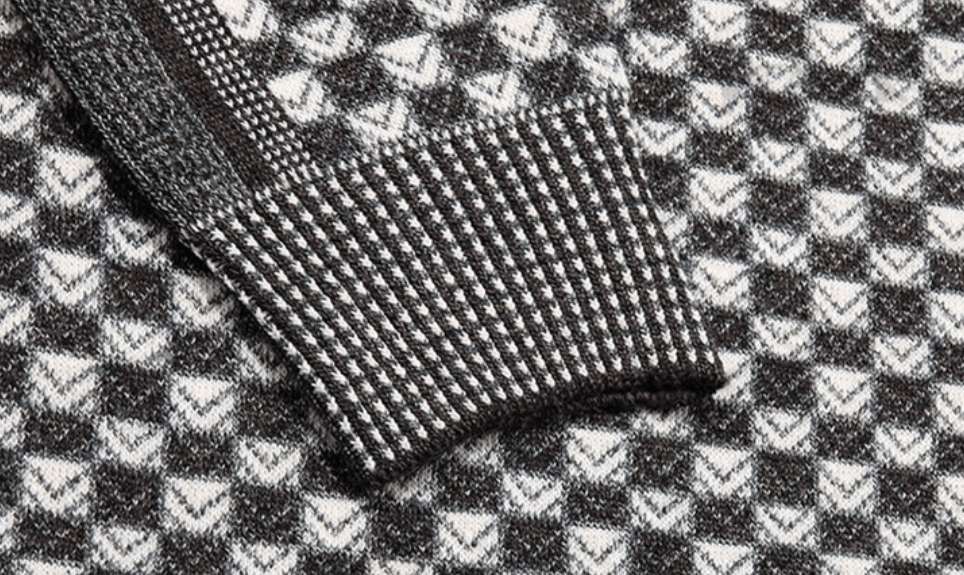 Elegant Fleece Rutig Tröja för Herr | Perfekt för Höst/Vinter