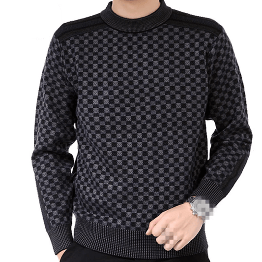 Tidlös Tröja med Enkel Design För Herr | Perfekt för Alla årstider