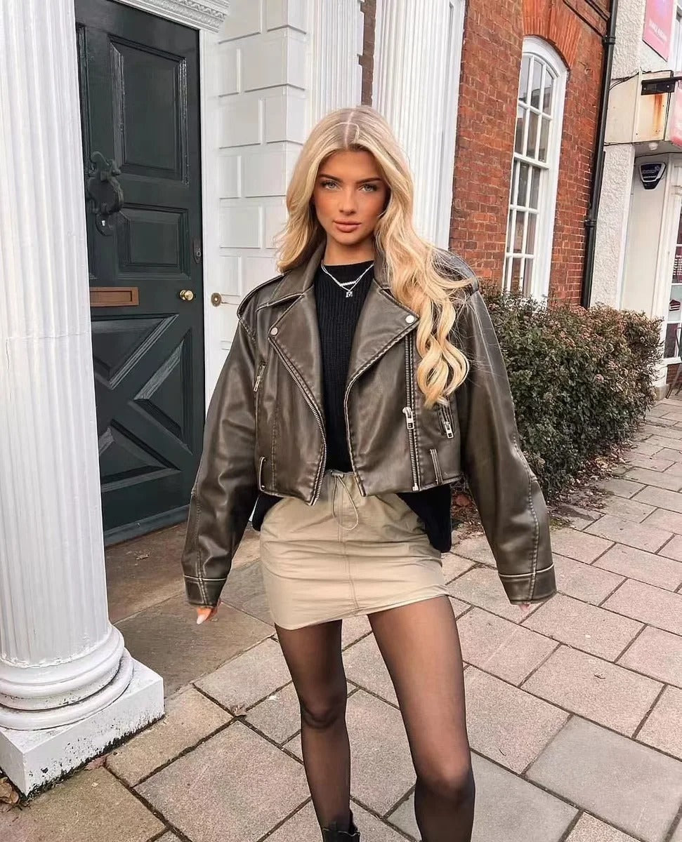 Daniela | Vintage läderjacka