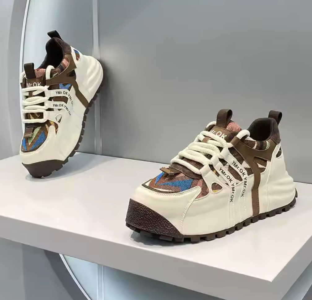 Chunky sneakers med mönster – färgstarka och sportiga statement-skor